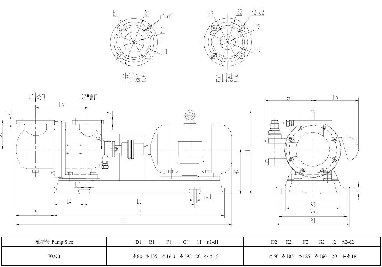 3GR70X3三螺桿泵